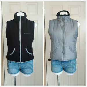 by design reversible fleece vest sz L